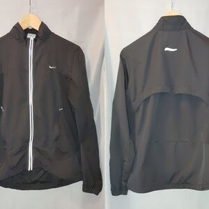 Nike Running Jacket Vintage Black‎ Reflective Detail Medium M DRI Fit
